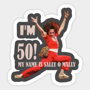 my name is sally o mally Sticker